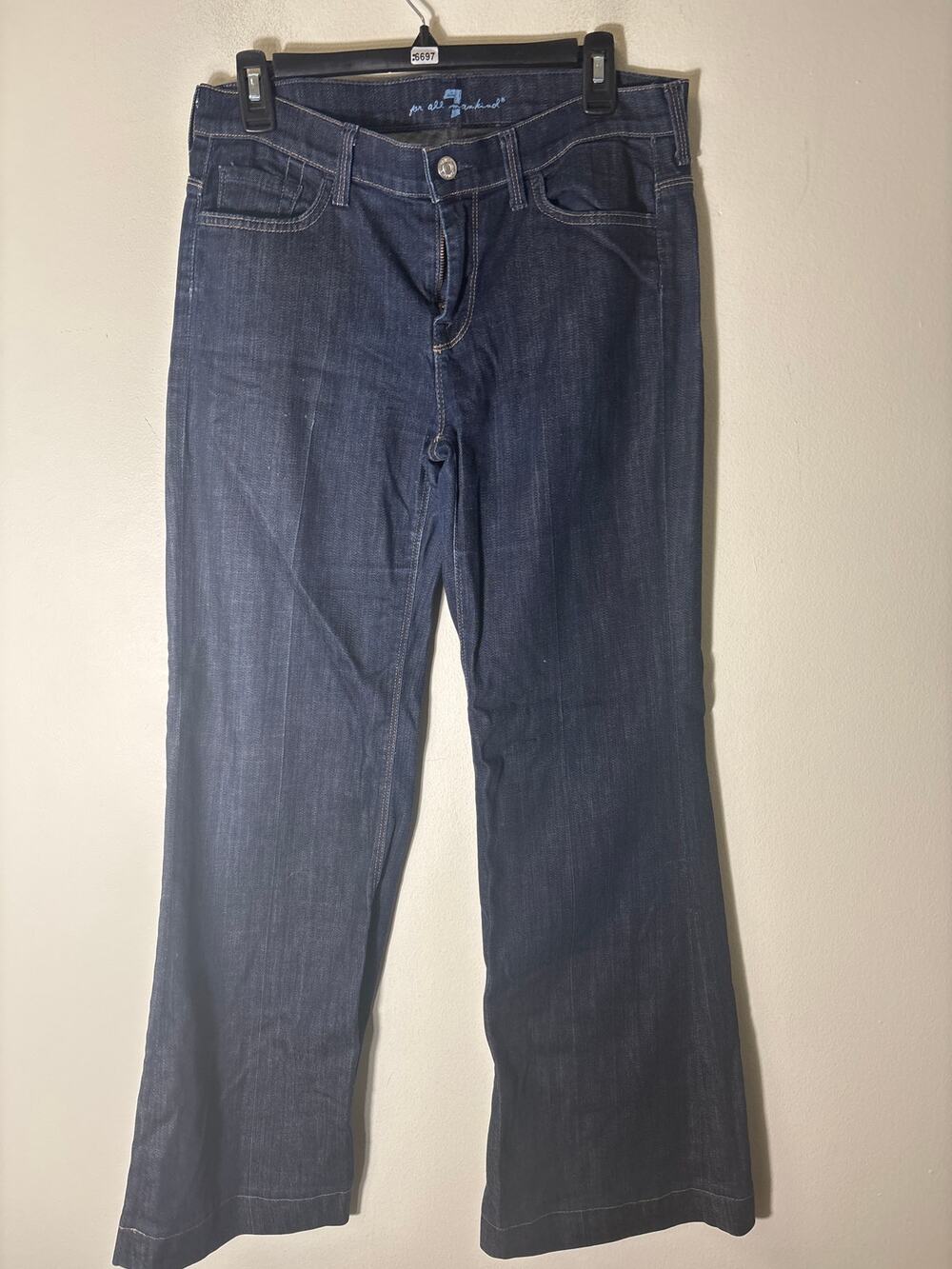 7 For All Mankind Dark Wash Ginger Jeans Sz 30